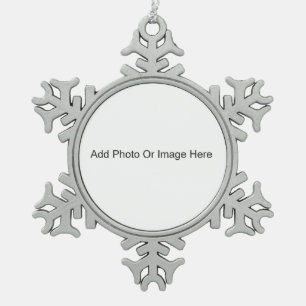 Personalisieren Schneeflocken Zinn-Ornament
