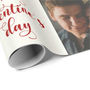Personalisieren Sie 10 Fotos Happy Valentine Day R Geschenkpapier