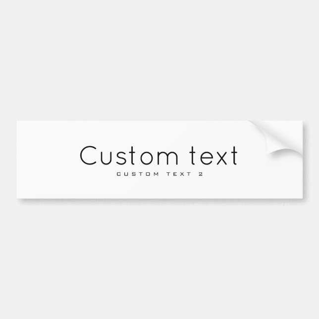 Personalisieren Sie 3" x 11" Autoaufkleber (Vorne)