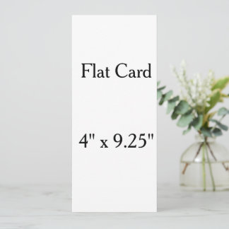 personalisieren Sie 4" x 9,25" quadratische flache