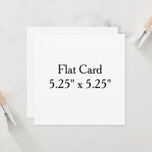 personalisieren Sie 5,25" x 5,25" quadratische fla