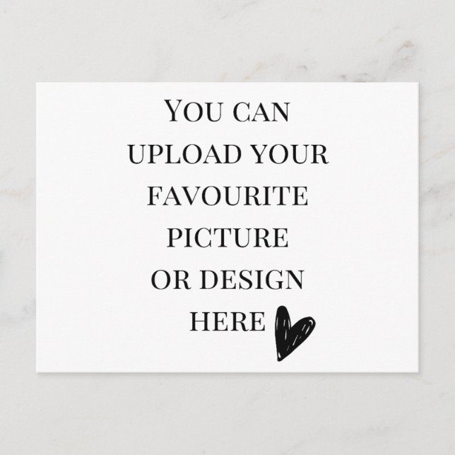 Personalisieren Sie 5,6" x 4,25" Postkartenlandsch Postkarte (Vorderseite)