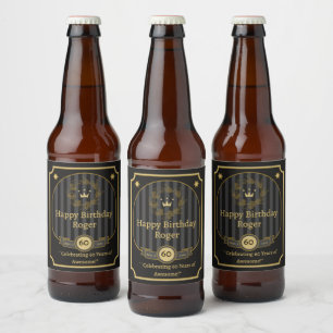 Personalisieren Sie Alles Gute zum Geburtstag für  Bierflaschenetikett