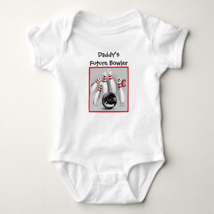 Personalisieren Sie Baby Bowling Baby Strampler