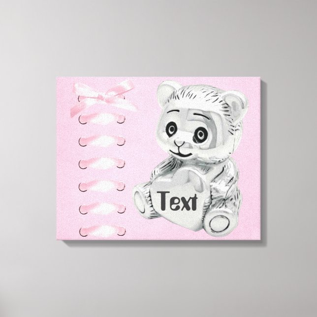 Personalisieren Sie Baby Girl Wall ummantelte Canv Leinwanddruck (Vorderseite)