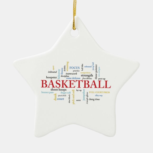 Personalisieren Sie Basketball Coach Vielen Dank i Keramik Ornament (Vorne)