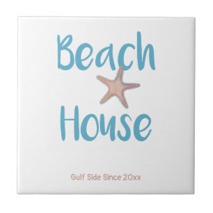 Personalisieren Sie Beach House Starfish Fliese