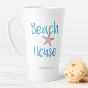 Personalisieren Sie Beach House Starfish  Milchtasse