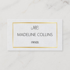 Personalisieren Sie Berufliche Grauwäsche-Goldrahm Visitenkarte