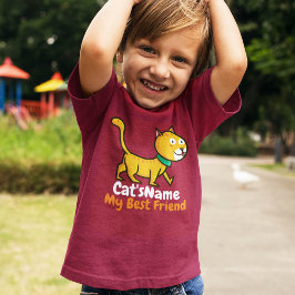Personalisieren Sie Best Friend Cat T-Shirt