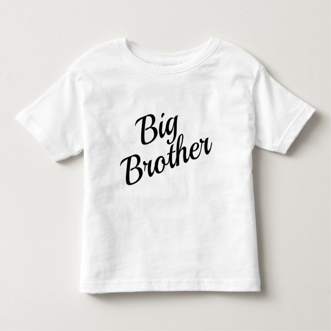 Personalisieren Sie Big Brother Typografy Kleinkin Kleinkind T-shirt (Vorderseite)