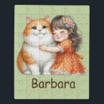 Personalisieren Sie Big Orange Kitten Kids Puzzle<br><div class="desc">Eine wunderschöne orangefarbene Kätzchen mit Puzzle aus Puzzle aus Puzzle mit Puzzle aus Puzzle aus Puzzle und Tin Keepake.</div>