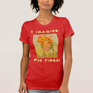 Personalisieren Sie Bilder & 2 Zeilen positive Trä T-Shirt