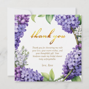 Personalisieren Sie Blue Hydrangea-Junggesellinnen Dankeskarte