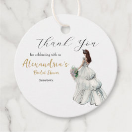 Personalisieren Sie Brautparty Dress Vielen Dank Geschenkanhänger
