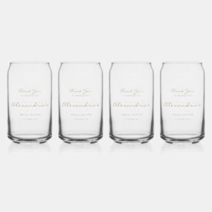 Personalisieren Sie Bridal Shower Danke Dosenglas