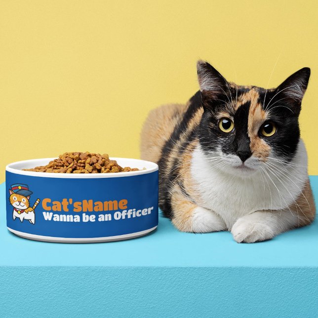 Personalisieren Sie Cat's will ein Offizier sein Napf (Von Creator hochgeladen)