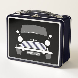 Personalisieren Sie CLASSIC BRITISH MINI CAR & UNI Metall Brotdose