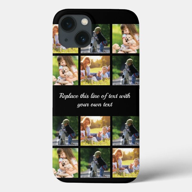 Personalisieren Sie Collage und Text CaseMate iPho Case-Mate iPhone Hülle (Rückseite)