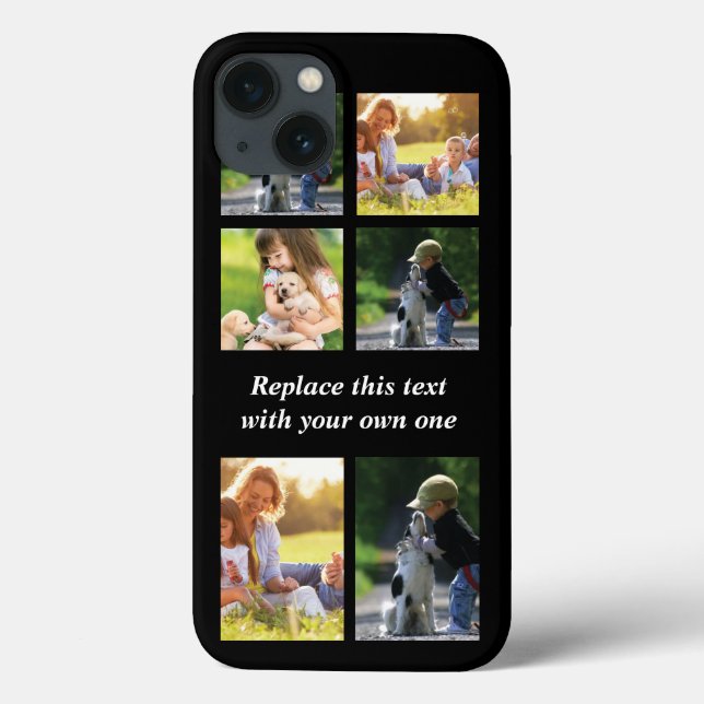 Personalisieren Sie Collage und Text CaseMate iPho Case-Mate iPhone Hülle (Rückseite)