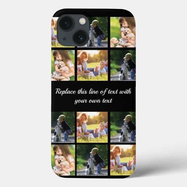 Personalisieren Sie Collage und Text CaseMate iPho Case-Mate iPhone Hülle (Rückseite)