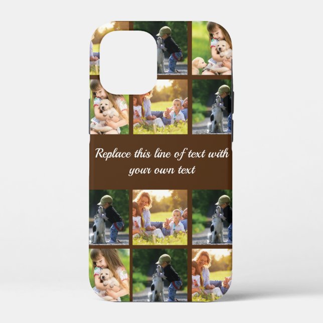Personalisieren Sie Collage und Text CaseMate iPho Case-Mate iPhone Hülle (Rückseite)