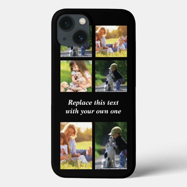 Personalisieren Sie Collage und Text CaseMate iPho Case-Mate iPhone Hülle (Rückseite)