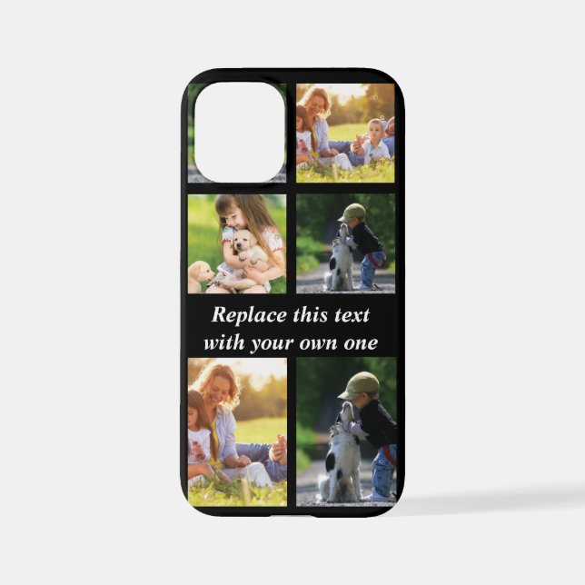 Personalisieren Sie Collage und Text CaseMate iPho iPhone Hülle (Rückseite)