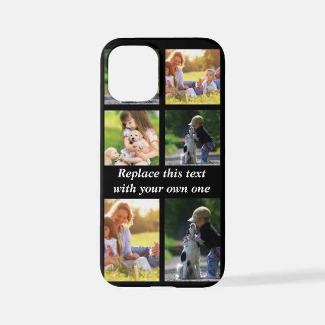 Personalisieren Sie Collage und Text CaseMate iPho iPhone Hülle (Rückseite)