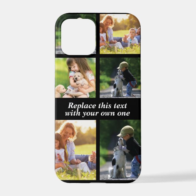 Personalisieren Sie Collage und Text CaseMate iPho iPhone Hülle (Rückseite)