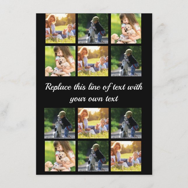 Personalisieren Sie Collage und Text CaseMate iPho Menükarte (Vorderseite)