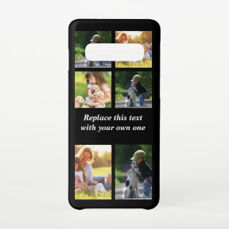 Personalisieren Sie Collage und Text CaseMate iPho Samsung Galaxy S10 Hülle
