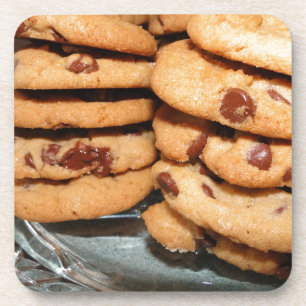 Personalisieren Sie Cookies Dessert Chocolate Chip Getränkeuntersetzer