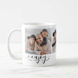 Personalisieren Sie Cute Quote 3 Foto Kaffeetasse
