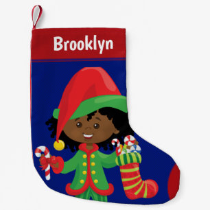 Personalisieren Sie das American Girl Elf Kleiner Weihnachtsstrumpf