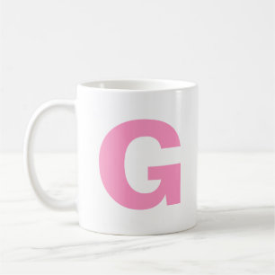 Personalisieren Sie das Anfangsmonogramm eines mod Kaffeetasse