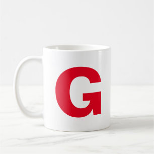 Personalisieren Sie das Anfangsmonogramm eines mod Kaffeetasse