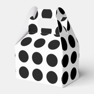 PERSONALISIEREN SIE DAS - B&W Polka Dots Muster Geschenkschachtel