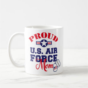 Personalisieren Sie das Dog Tag U.S. Air Force Mam Kaffeetasse