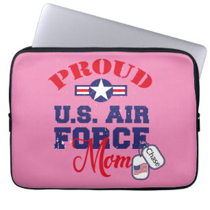 Personalisieren Sie das Dog Tag U.S. Air Force Mam Laptopschutzhülle