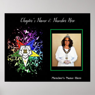 Personalisieren Sie das Eastern Star Foto Poster