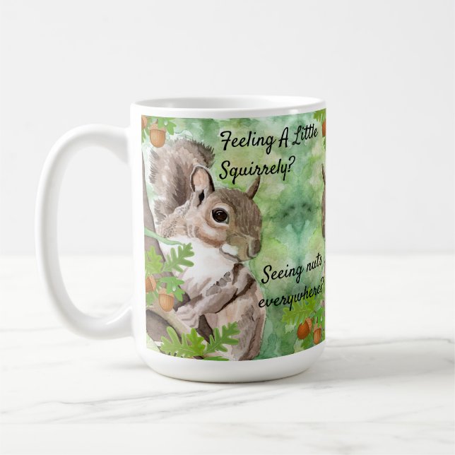 Personalisieren Sie das Eichhörnchen Patrol Funny  Kaffeetasse (Links)