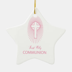 Personalisieren Sie das erste heilige Kommunionskr Keramik Ornament