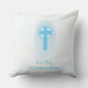 Personalisieren Sie das erste heilige Kommunionskr Kissen