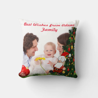 Personalisieren Sie das Foto Weihnachten Kissen