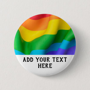 Personalisieren Sie das LGBT-Flag für Regenbogen Button