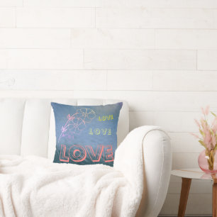 Personalisieren Sie das Liebe Throw Pillow Kissen