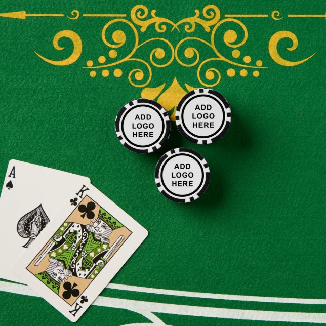 Personalisieren Sie das Logo für Veranstaltungen i Pokerchips (Pokertisch (Stapel))