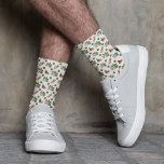 Personalisieren Sie das Muster des Weihnachtsmanns Socken<br><div class="desc">Santa Claus pattern</div>