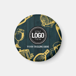 Personalisieren Sie das Thema "Business Dark Green Magnet